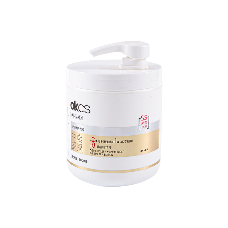 Botella de PE para el cuidado del cabello de 500 ml