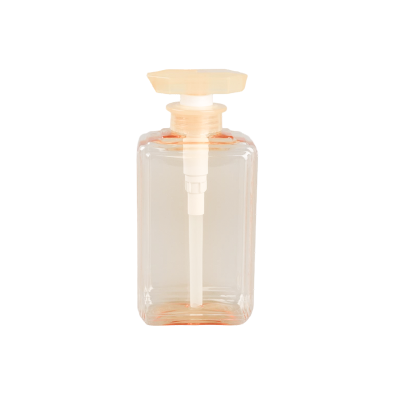 Botella de empuje de PET transparente