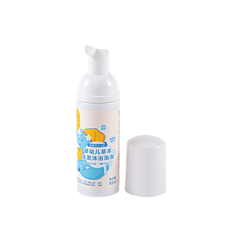 Botella de mousse de espuma de PE de cartón de 45 ml